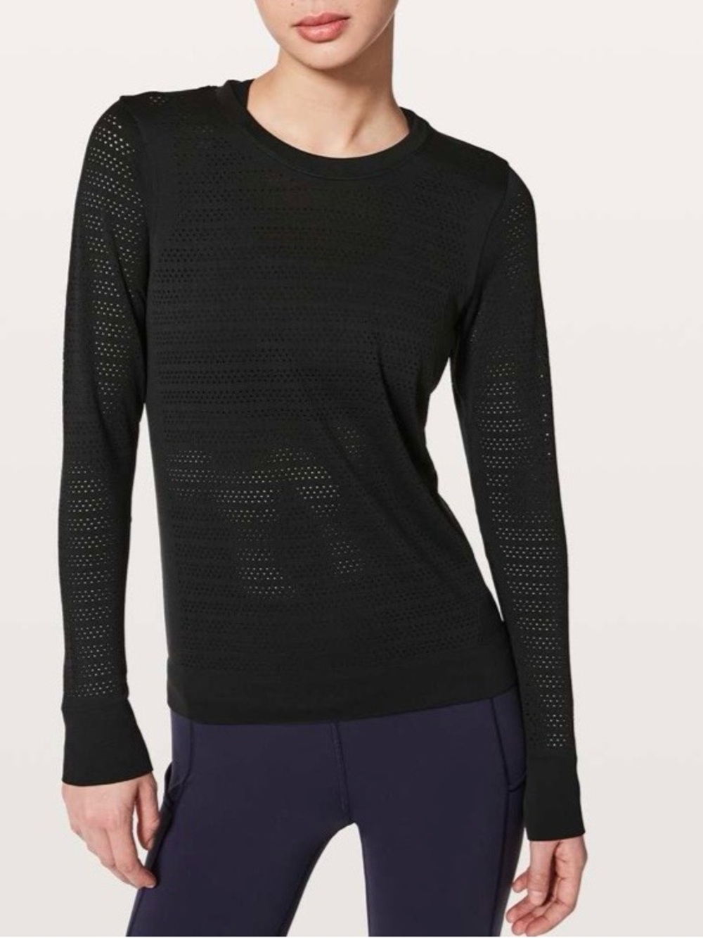 Lululemon Breeze By Long Sleeve *Squad Black Size 6